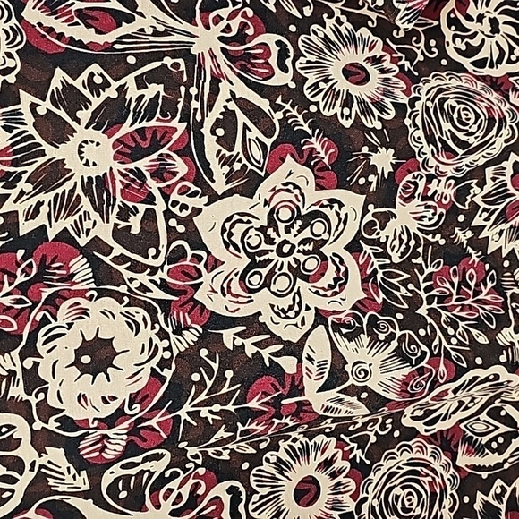 LuLaRoe Irma Tunic poly spandex fall floral print - Picture 3 of 7